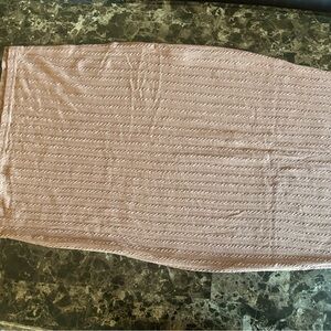 SHEIN Pink Textured Pencil Skirt